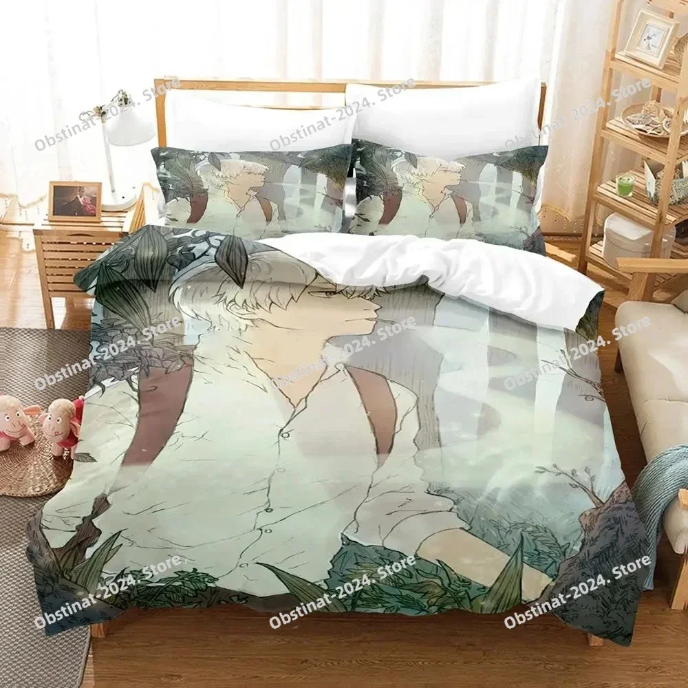 

3D Print Anime Mushishi Ginko Bedding Set Duvet Cover Bed Set Quilt Cover Pillowcase Comforter king Queen Size Boys Adult