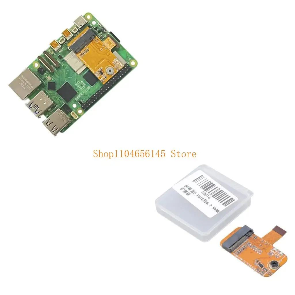 

5ASD для платы RPI5 Mini Expansion PCIe для M.2 NVME SSD Easy Установка