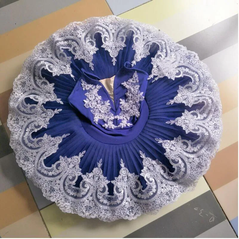 Tutu de Ballet professionnel à paillettes blanches, robe de Ballet pour femmes et adultes, vêtements de scène pour filles et enfants, Costumes de ballerine de danse du lac des cygnes