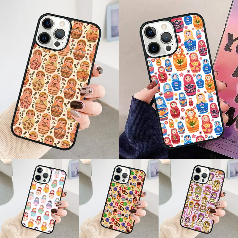 Russian Dolls Matryoshka phone case Cover For iPhone 14 15 16 Pro Max SE 2020 coque For apple 11 12 13 Pro Max 7 8 Plus