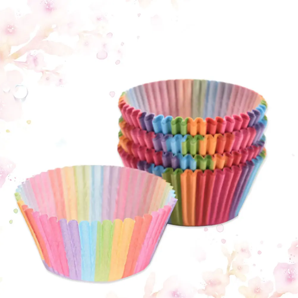 

100 Pcs Chocolate Chip Muffins Paper Cake Cups Sturdy Flexible Cupcake Wrappers Liners Baking Pan Kitchen Tools
