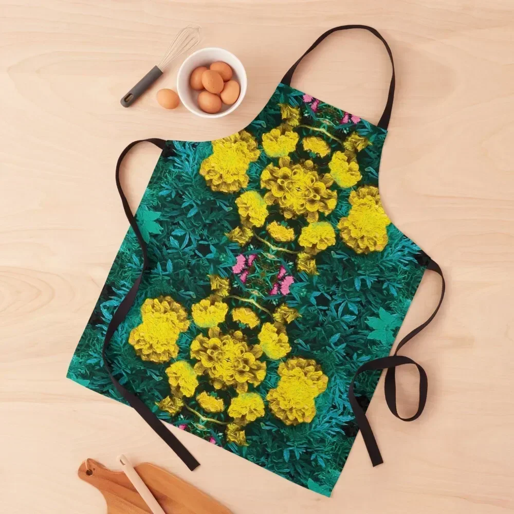 

Surreal Floral Apron Kitchen Man with personal logo Home Cleaning Apron