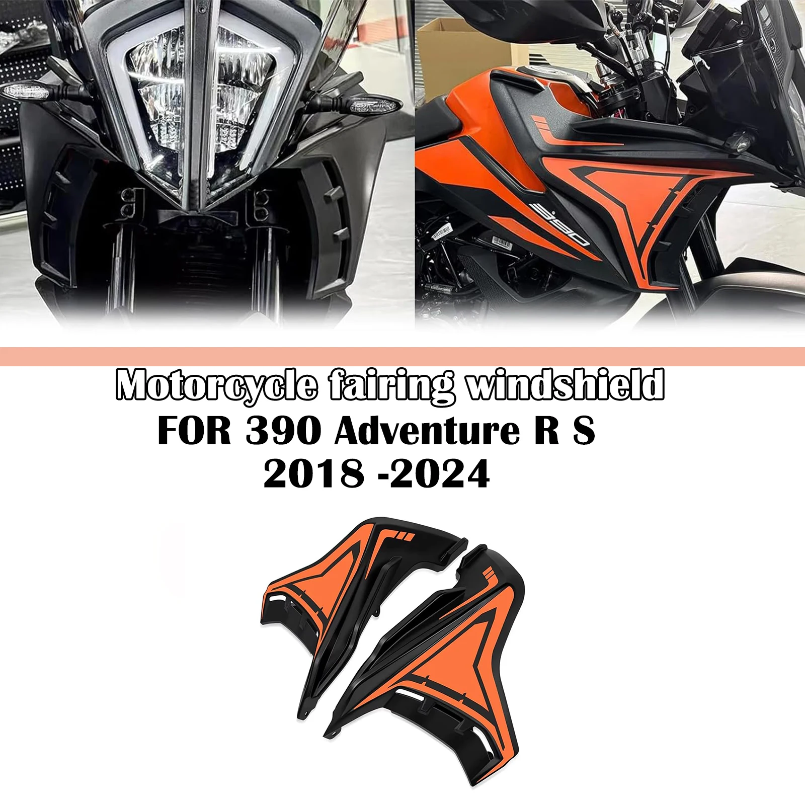 

For 390 Adventure R/S 390 2018-2024 Motorcycle Fairing Windshield Cover Side Cover Kit Side Spoiler Side Wings Accessories