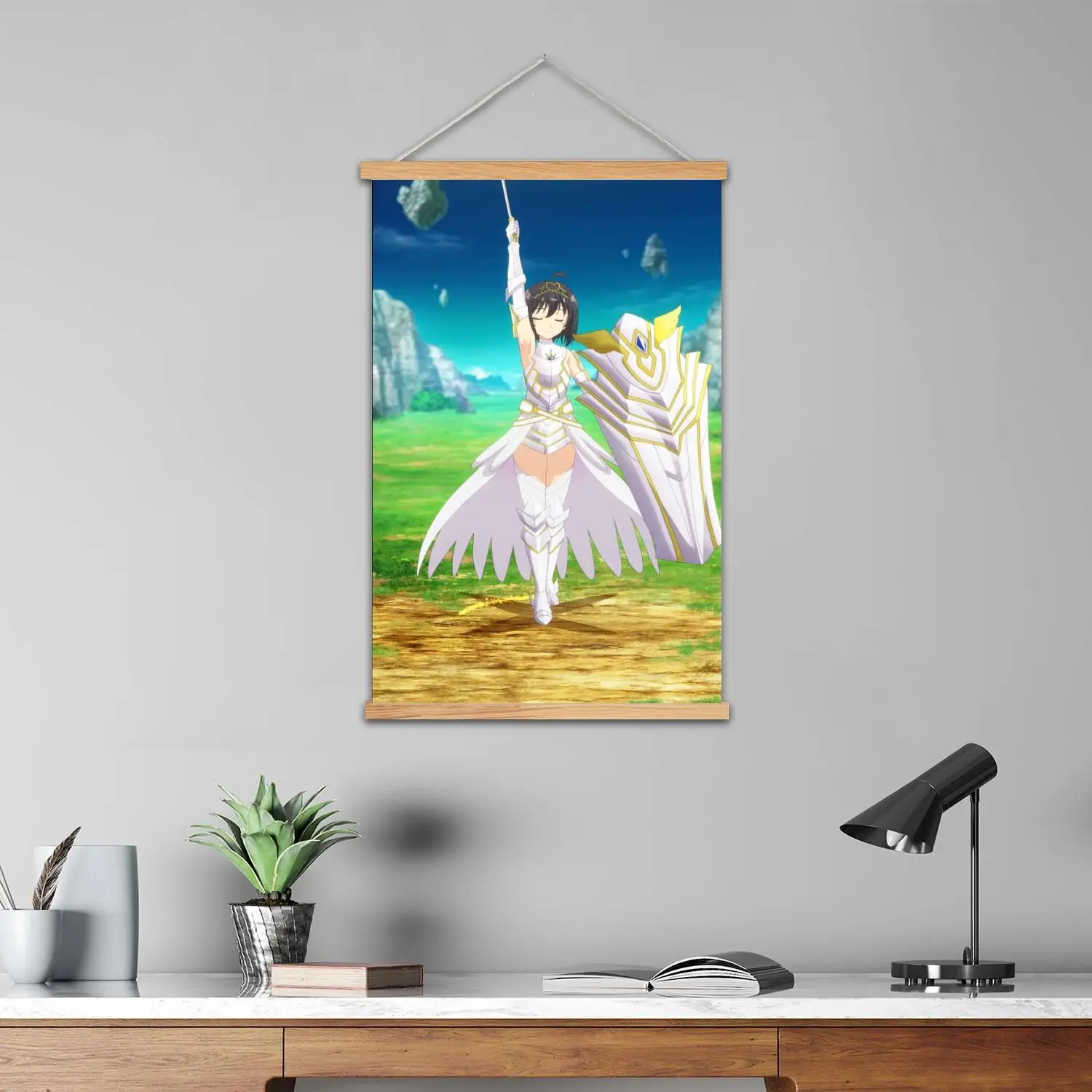 bofuri online cartoon Framed Wall Painting Canvas Art Poster and Wall Art,  Modern Family Bedroom Decor,Decorative painting
