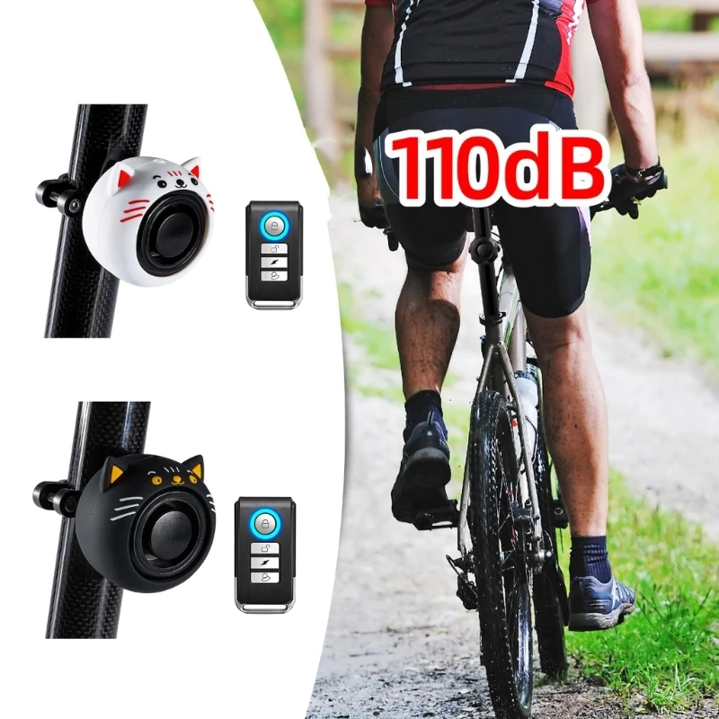 

H3CE Стимулированная охранная сигнализация для мотоцикла Непроницаемый металлический корпус Длинный пульт дистанционного