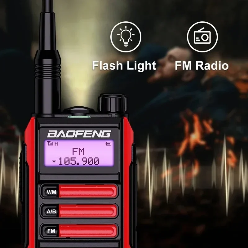 Baofeng-UV 16 Walkie-Talkie, Profissional de Caça Ham, Longo Alcance, Tipo-C, Dois Way Rádio Portátil, Impermeável, Loja Oficial