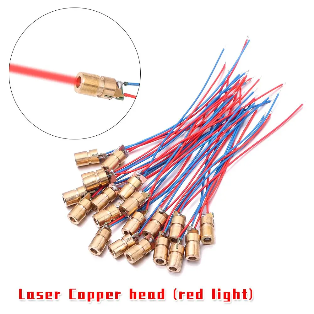 5/10pcs Mini Copper Head 5 million Watt Laser diodes Dot Diode Module Adjustable Lasers 4.5V 50mW 650nm