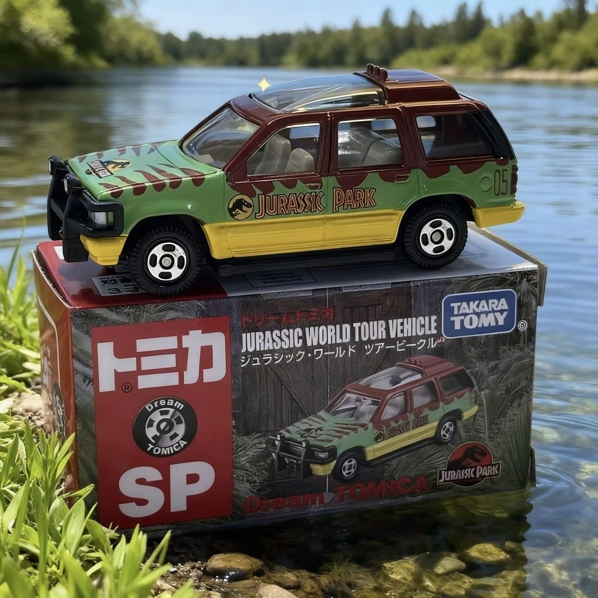 

TAKARA TOMY Парк Юрского периода Ford Explorer литая под давлением модель автомобиля из сплава, игрушка для детской коллекции