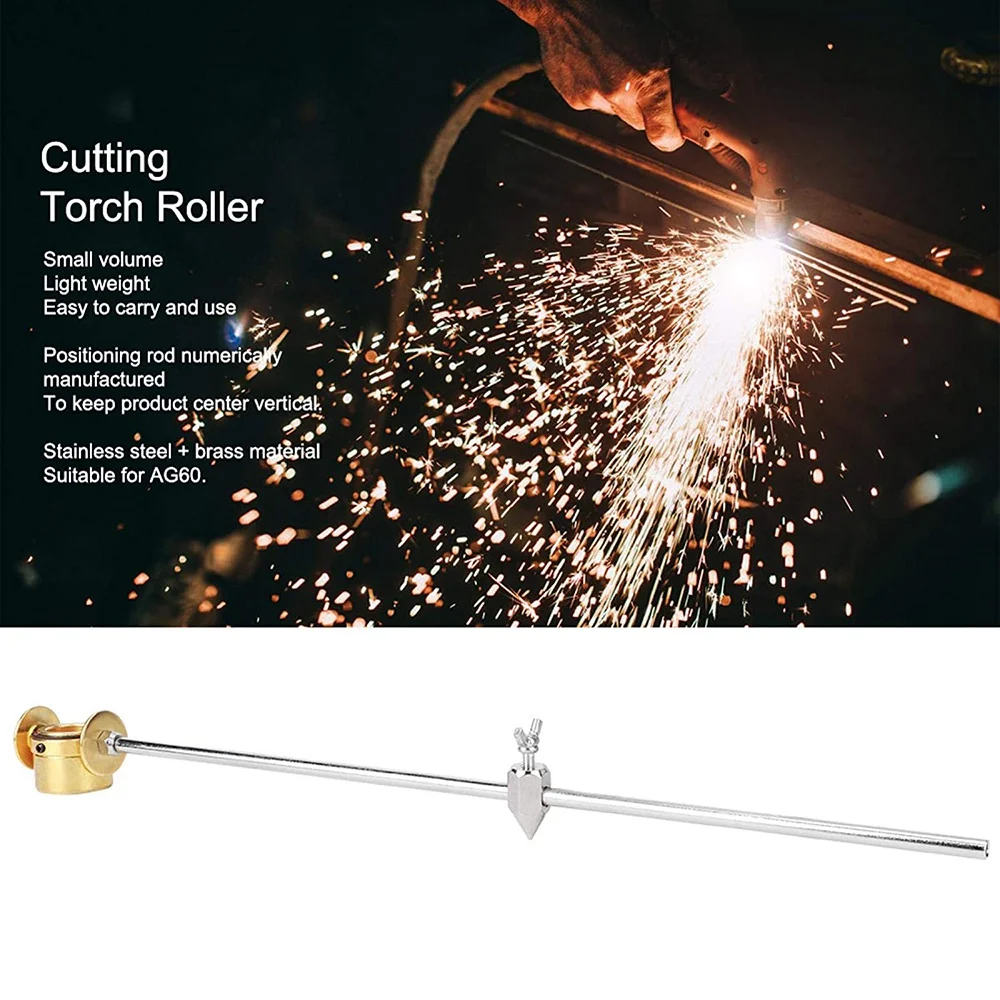 Plasma Cutter Torch Cutting Torch Roller Plasma Cutter Soldering Equipment for AG60 with Guide Wheel