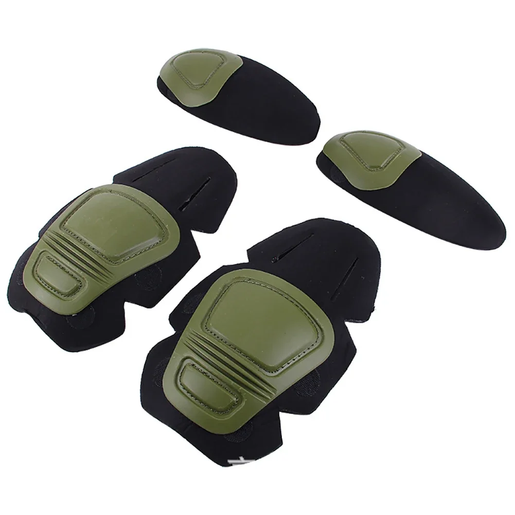 1Pair Tactical Frog Suit Knee Pads & Elbow Support Tactical Knee Protector Paintball Airsoft Kneepad Interpolated Knee Protector