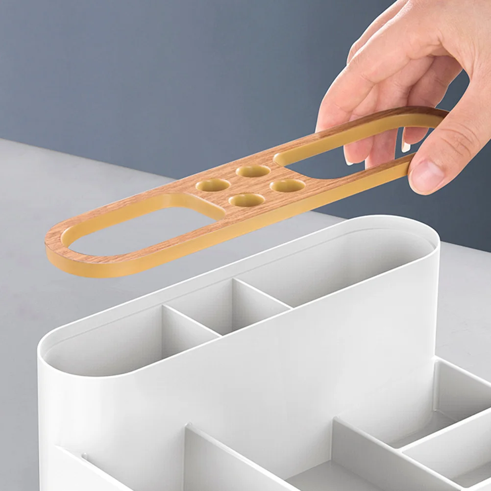 

1Pc Smooth Solid Plastic Desk Organizer Simple Writing Pens Container Multifunc