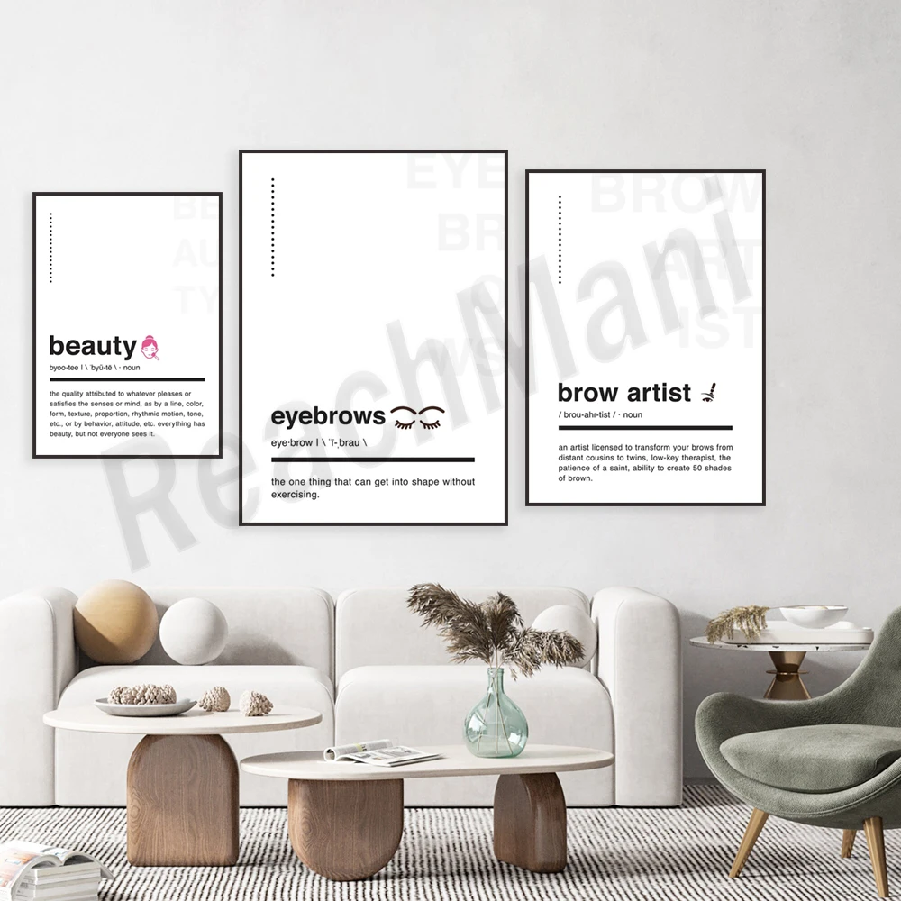 beauty definition, eyebrow definition, eyebrow quotes, beauty wall painting, beauty logo, beauty design, beauty salon poster