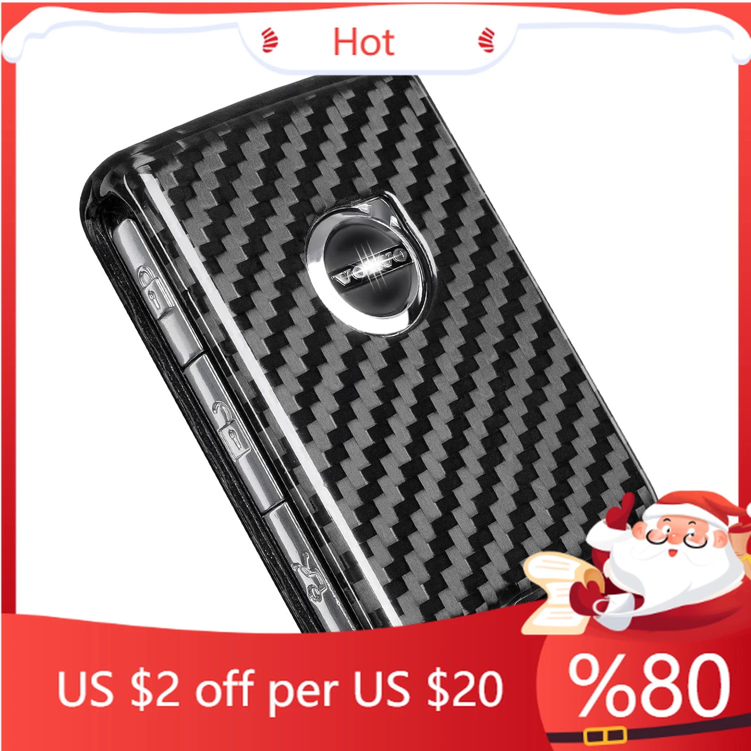 

Корпус горячего ключа для VOLVO (пластиковый ключ), защитная крышка для брелока из углеродного волокна для Volvo XC40 XC90 V90 Polestar 1, наклейки на интерьер