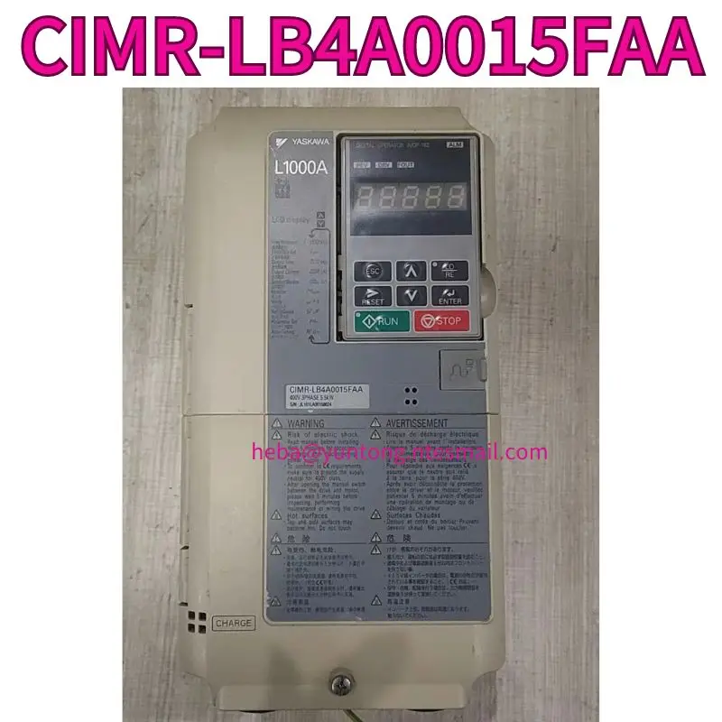 

Used frequency converter CIMR-LB4A0015FAA 5.5KW