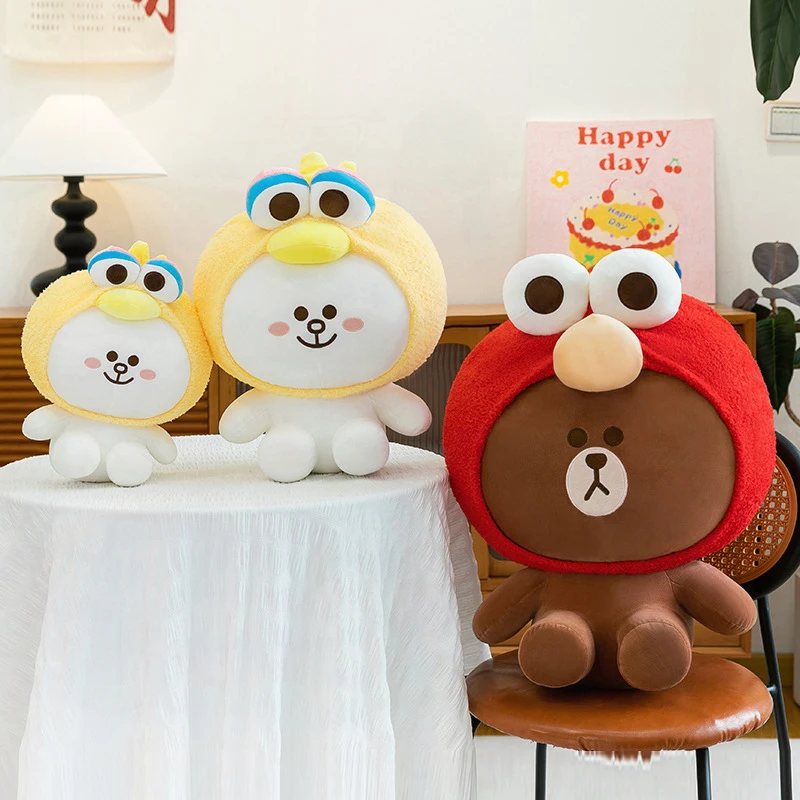 

Kawaii бурый медведь плюшевая игрушка милый кролик мягкая кукла детский подарок на день рождения подушка для обнимашек для девочек подарок на день Святого Валентина мягкий