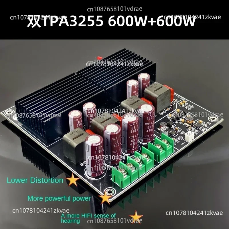 

SAMP-200 dual core TPA3255 fever high power 2-channel amplifier board 600W+600W