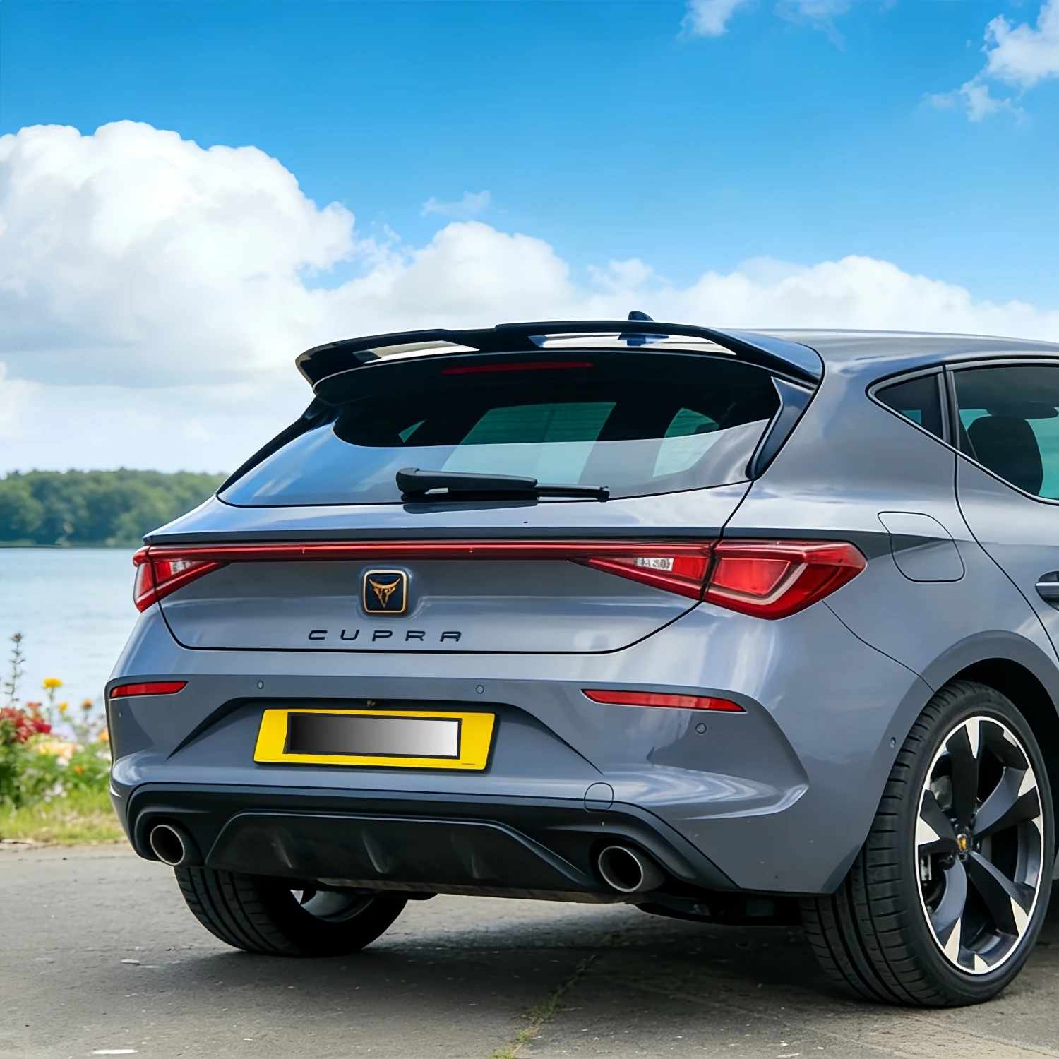 

Oettinger Style Gloss Black Car Rear Roof Spoiler Wings For Cupra Leon MK4 Hatchback Not For ST 2020-2024 Tuning Spoiler Caps