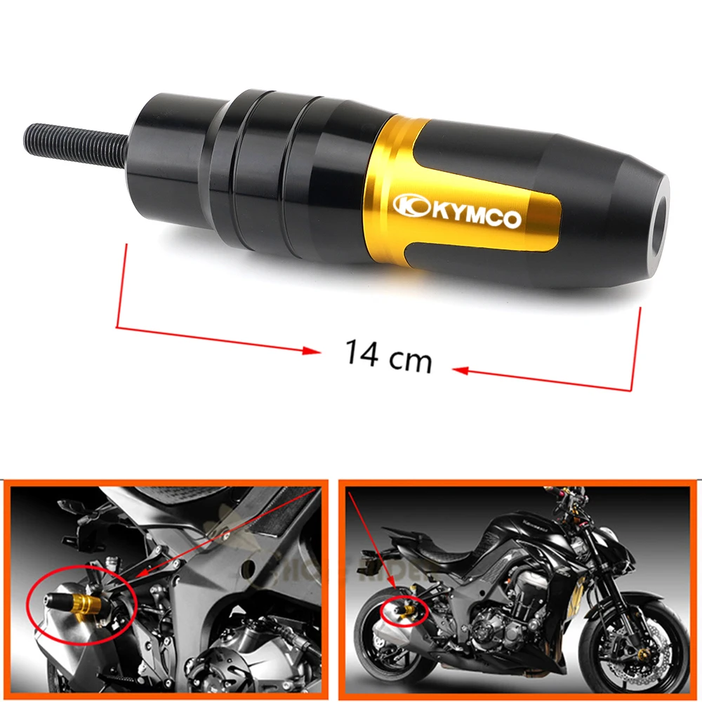 For KYMCO DownTown 350 300i Xciting 250 350 350i 400 CK300T CK250T Motorcycle Falling protection Exhaust Slider Crash pad slider