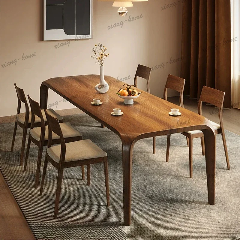 LSHome Luxury top walnut dining table high-end dining tables and sets with 4 chairs pliante set of 6 chairs kitcjen furniture
