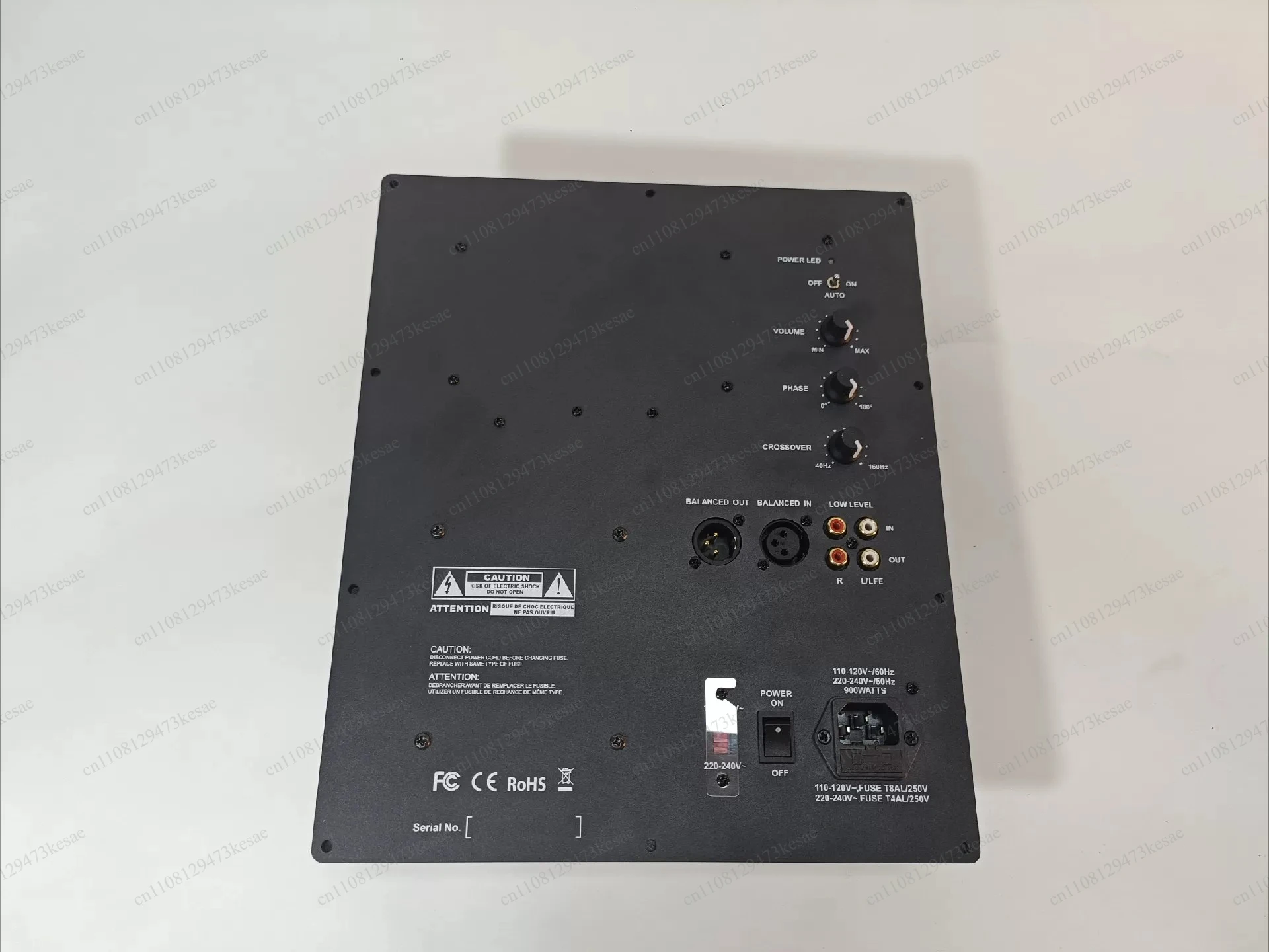 600W Subwoofer Power Amplifier Aluminum Panel Professional Audio Amp for Home Theater Car Audio