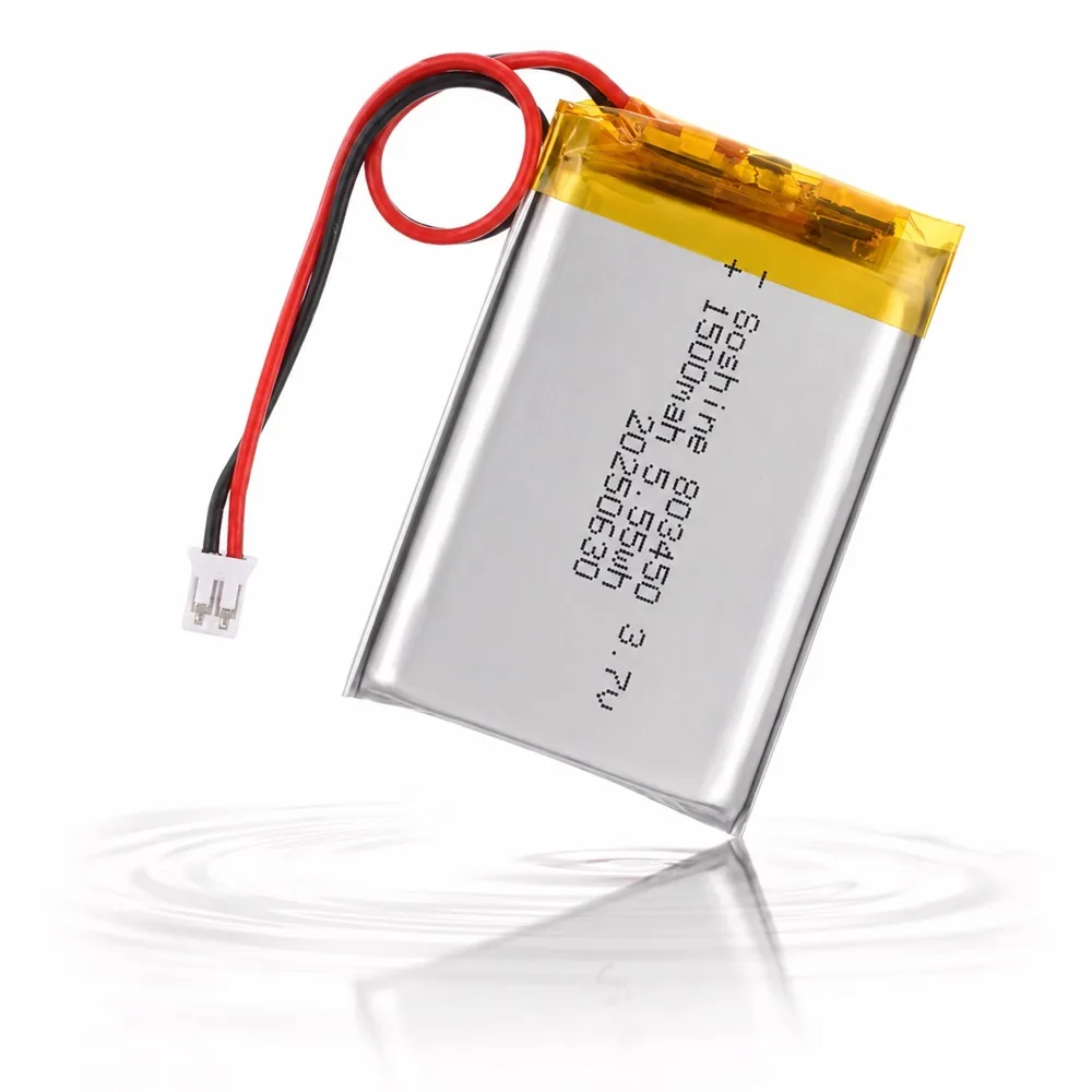 3,7 V 1500 mAh 803450 Polymer-Lithium-Akku für Bluetooth-Headset, Kamera, GPS, Audio, Walkie-Talkie