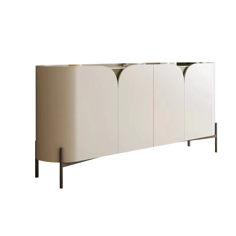 

Cream wind, rock slab, side cabinet, Italian minimalism, decorative cabinet, entrance cabinet, modern simplicity, living room