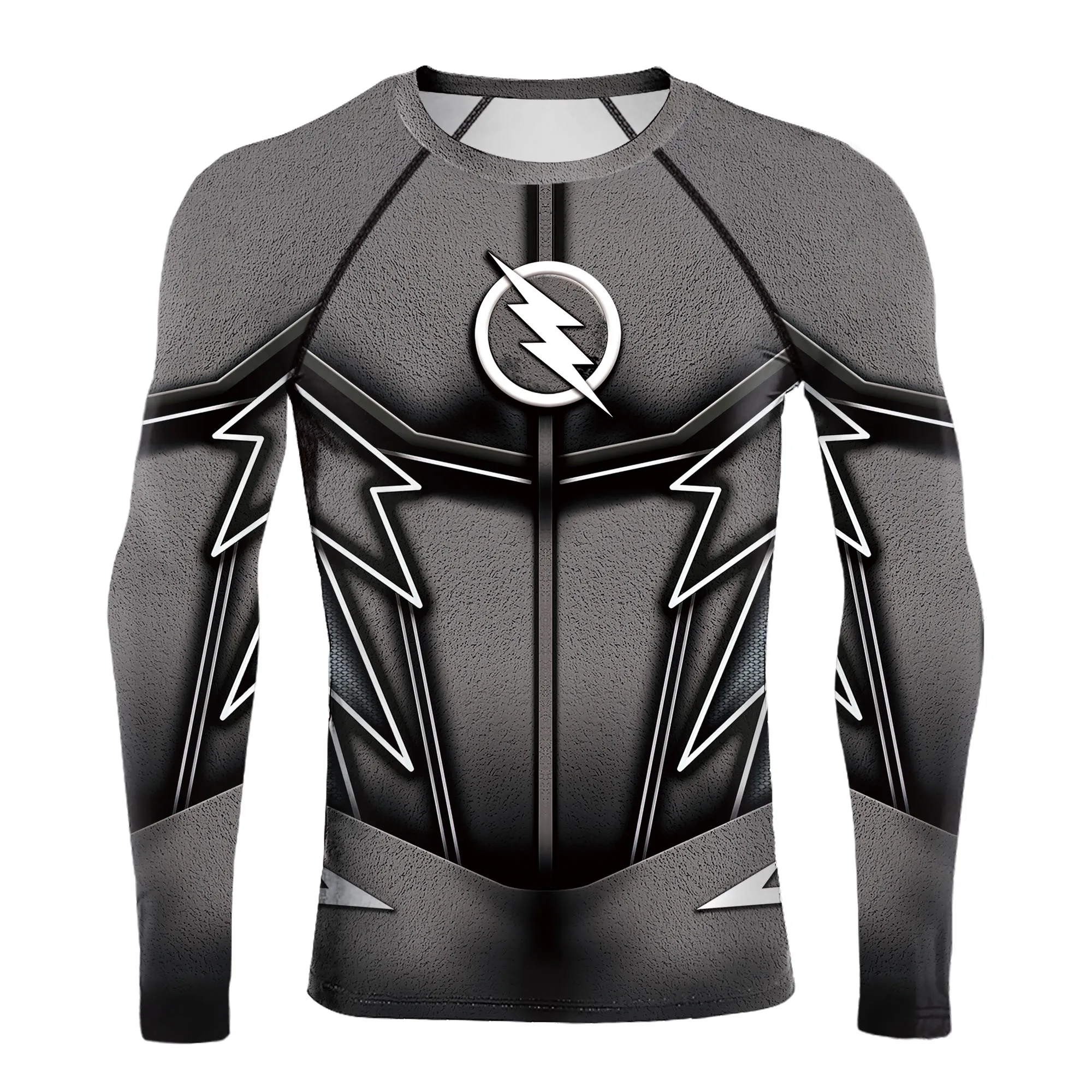 Super Bat Mens Compression T-Shirt Long Sleeve Tight Fitness Gym Sports Digital Printed Running Shirts Hero Jerseys Cosplay Top