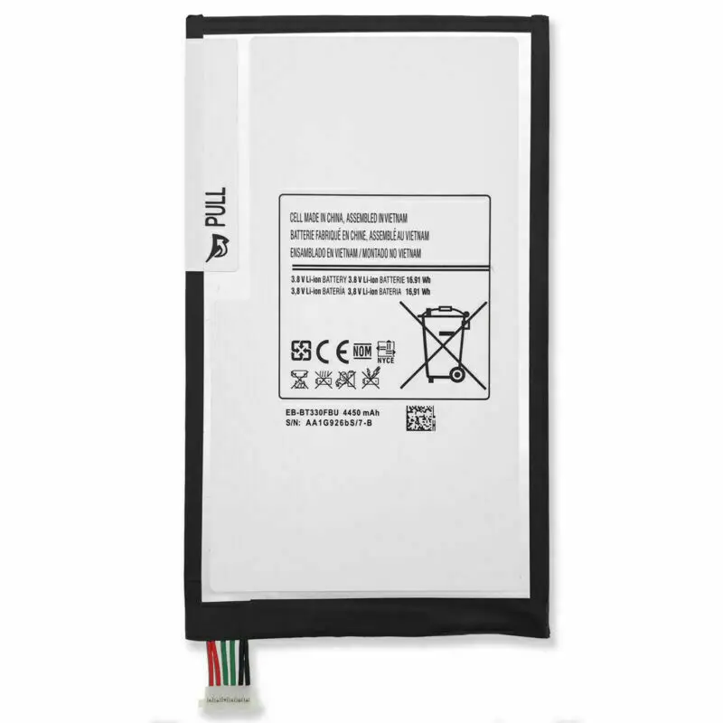 

Новый аккумулятор емкостью 4450 мАч, 3,8 В для Samsung Galaxy Tab 4 SM-T330 SM-T330NU EB-BT330FBU