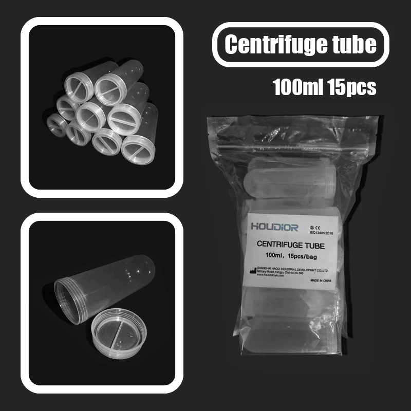 

15pcs 100ml Plastic Centrifuge Tube Sample Tube With Screw Cover Cap Use In PCR Analysis