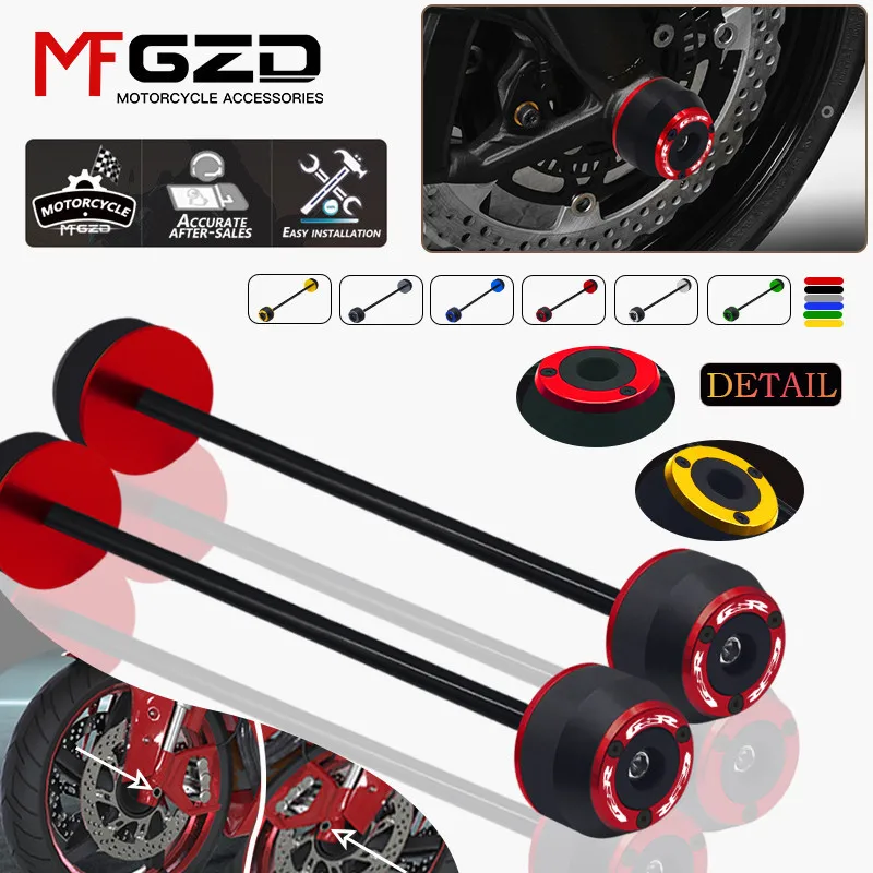 For Suzuki GSR 750 S750 S1000 S1000F S1000S Motorcycle Accessories Front Rear Wheel Fork Slider Axle Crash Protector Cap