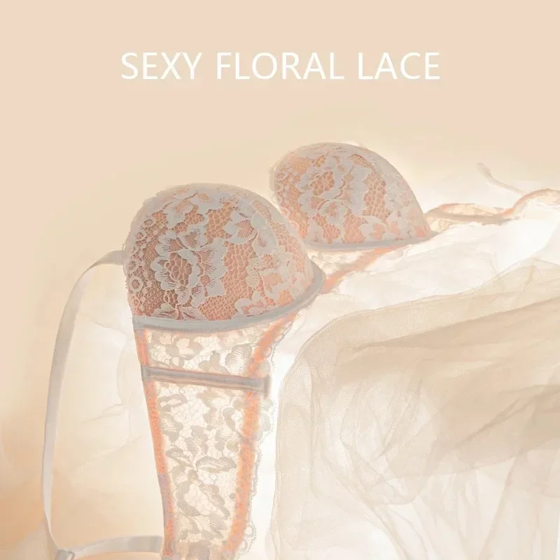 

Sexy Lace Bra Women 1/2 Cup Underwire Bras Ladies Push Up Underwear Trendy Floral Brassiere Female Comfortable Intimates Suit