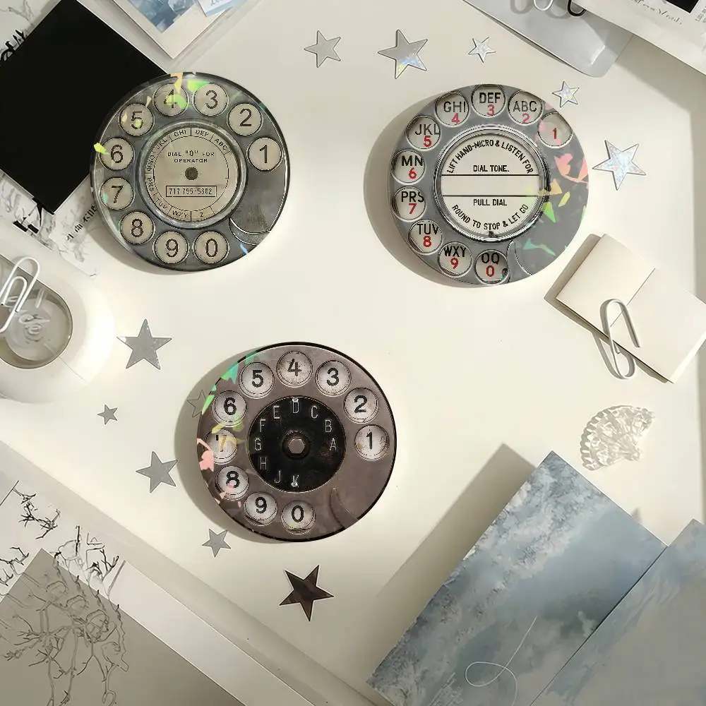 Retro-Telefon LUSTIGE Laser-Anstecknadeln Handgefertigte Broschen für Rucksack Geschenke Taschendekoration Fans Sammler