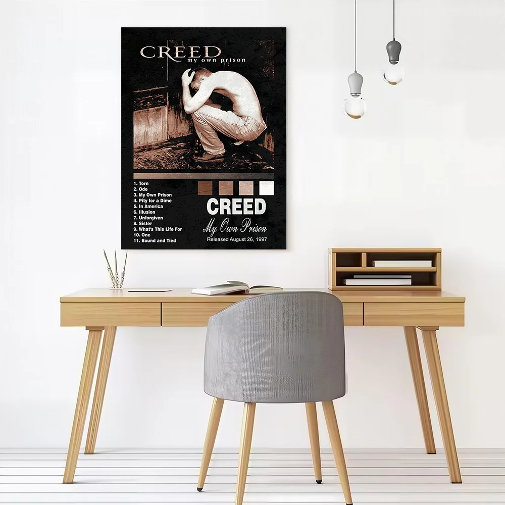 Creed My Own Prison Album Cover Poster Customizable Printed Canvas Painting for Pictures Wall Art Home and Decoration Wand Deko
