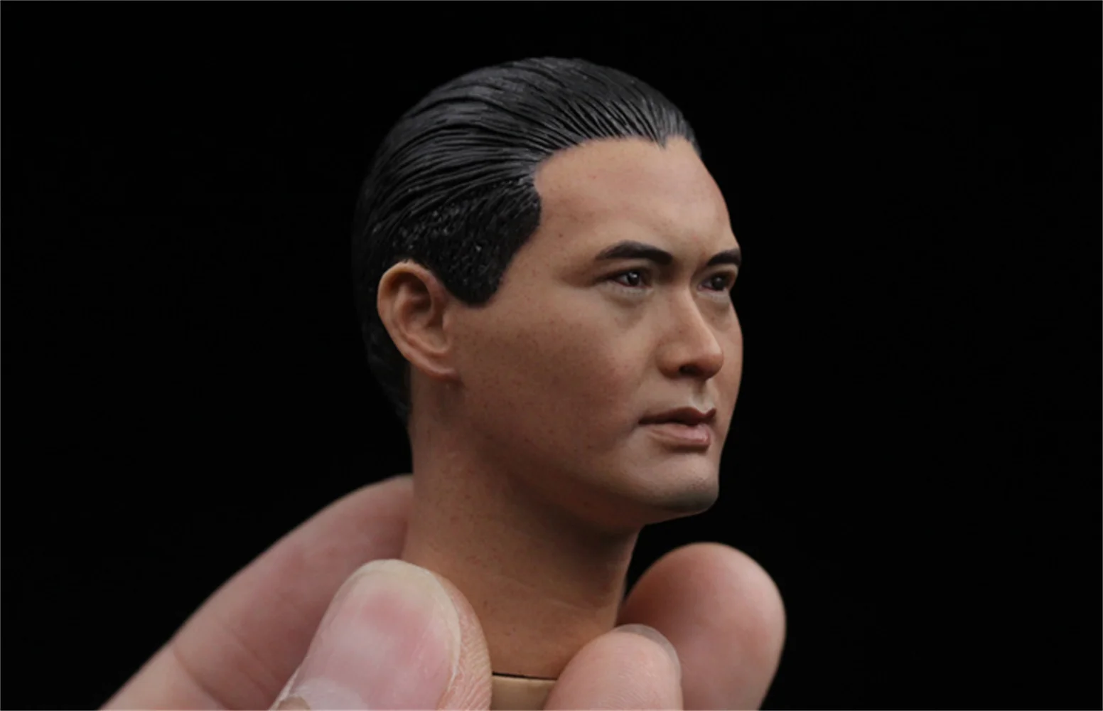 1/6  Chow Yun Fat Male Head Sculpt singer Actor  Man Head Carving   Long Neck Model Fit 12'' Soldier Action Figure Body  Toys