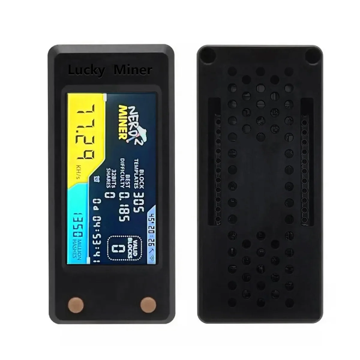 SuperDeals Nerdminer V2 78KH/S BTC ソロ宝くじマイナー LCD ディスプレイ付き ビットコイン BTC 暗号マイナー ASIC マイニング マイナー サイレント マイナー