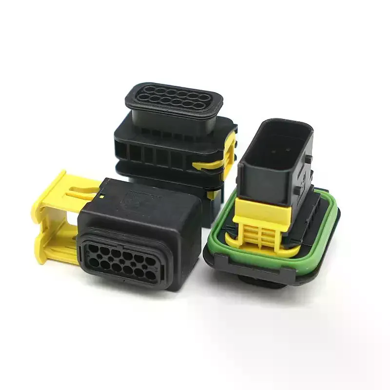 

12 Pin Automotive Waterproof Connector Wire Harness Plug 1-1564520-1 1-1703639-1 1-1564414-1 For Truck