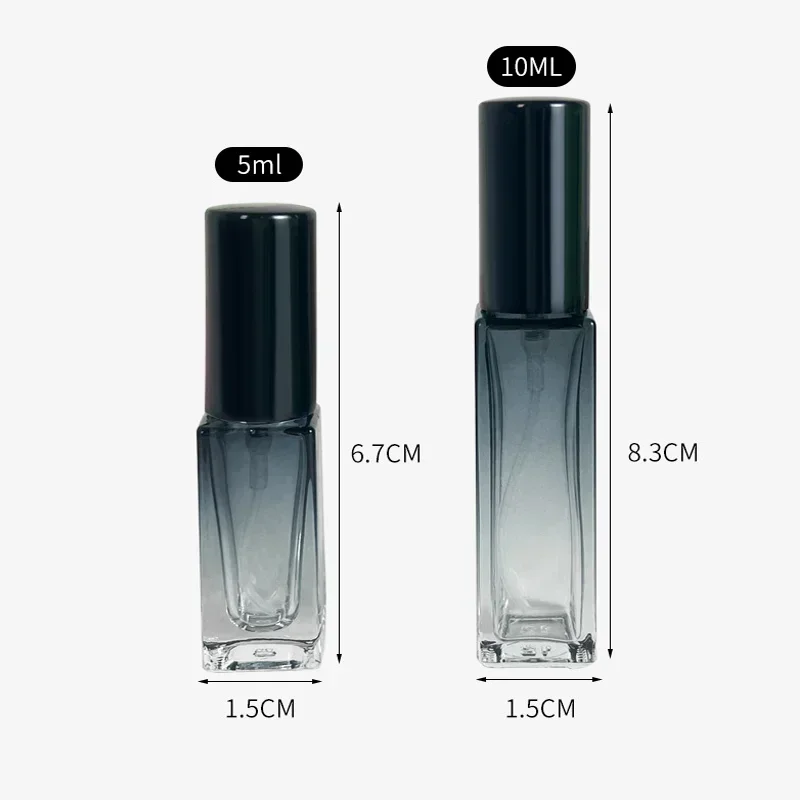 3 uds 5ML 10ML Mini botellas de Perfume en aerosol botella de vidrio recargable aceite de viaje portátil contenedor cosmético líquido atomizador de Perfume