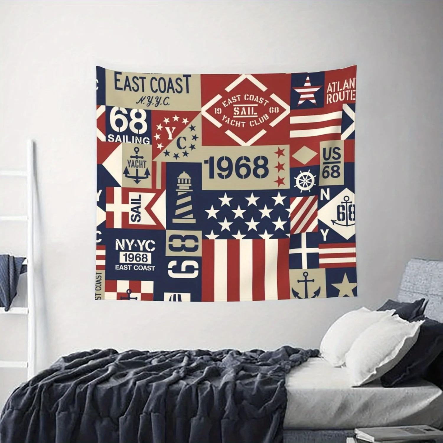 Nautical Patchwork Tapestry