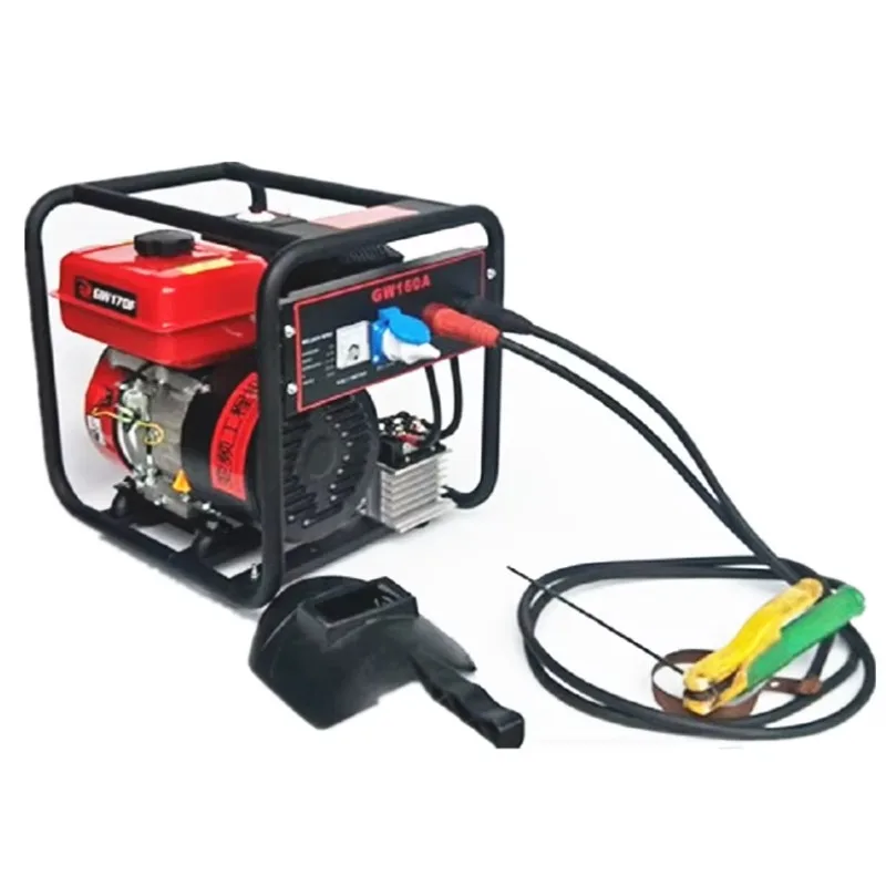 Outdoor Portable Mobile Welding Machine Generator Diesel Welder Engine G-asoline Motor Dual-Use Generator and Welding Machine