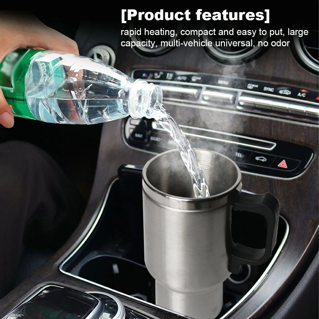 Car 500ml Heating Cup Vehicle Electronic Heated Coffee Mug Bottle Kettle