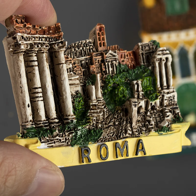 Europe Italy Rome Venice fridge magnets Refrigerator Stickers 3D Magnetic Stickers Italian Tourism Souvenir Collection Gifts