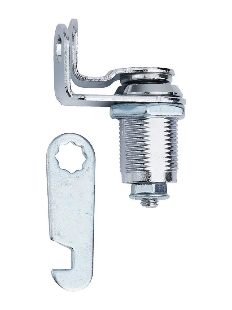 Cam Lock with Turn Tongue and Padlockable Feature for Cabinet Doors Drawers Storage Lockers and File Cabinets Zinc Iron Build