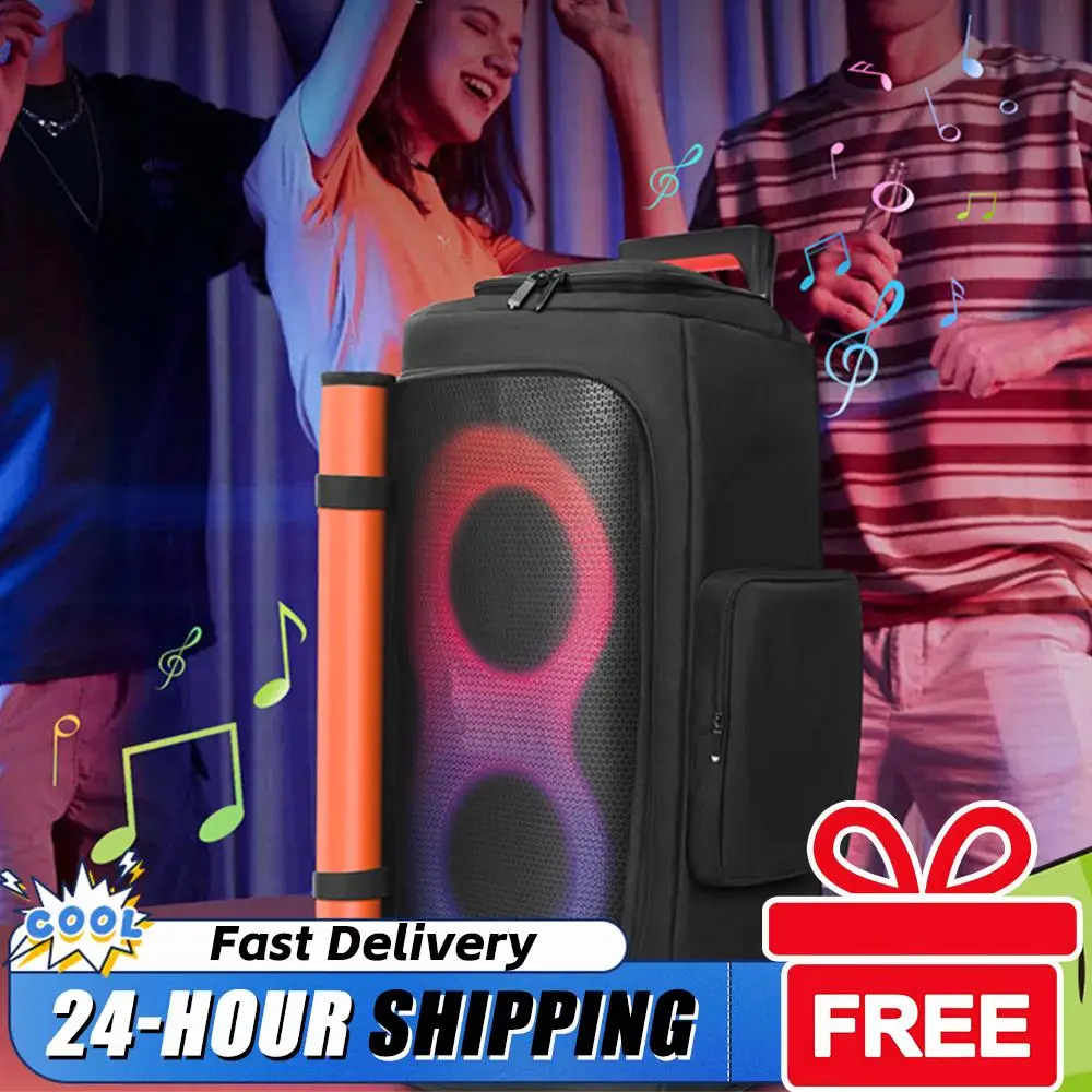 

Portable Speaker Dust Case Waterproof Double-Sided Speaker Storage Bag Zipper Closure Speaker Carry Bag for JBL PARTYBOX 310/320