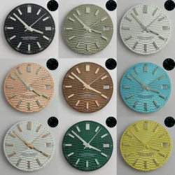28.5mm NH35 dial NH35 hands blue-green luminous compatible NH35 movement NH35 case watch accessories