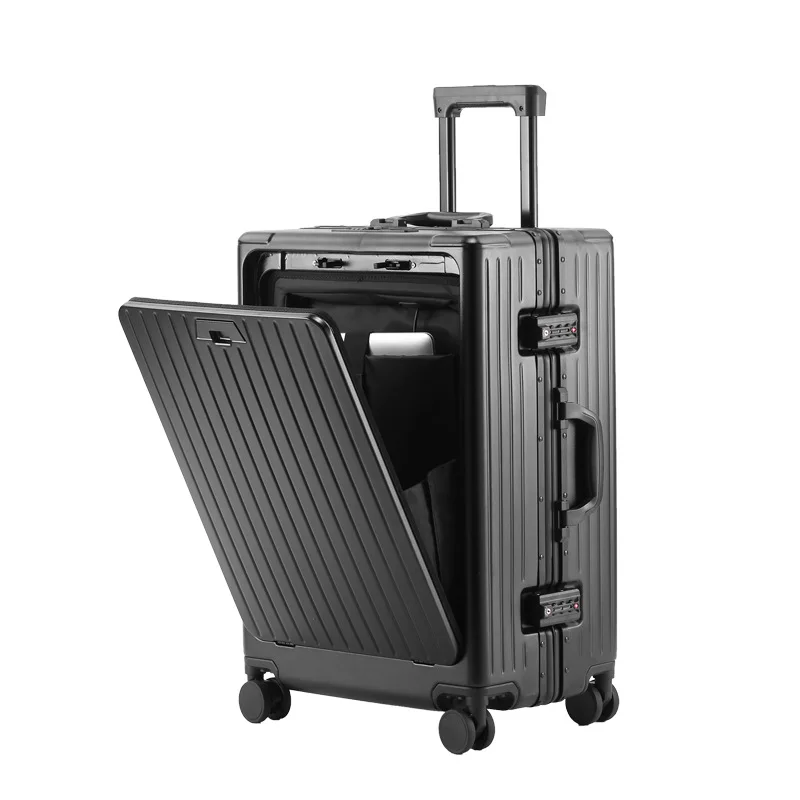

The new front opening is high with PC suitcase for women's 20-inch anti-drop and durable.