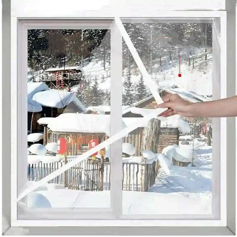 

Window Insulation Film Winter Indoor Windproof and Warm Windows Self-Adhesive Transparent Film Insulated Windproof Sealed Window