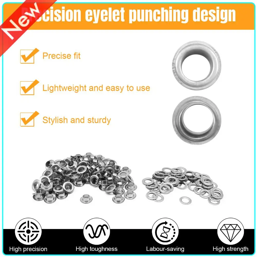 

Semi Automatic Eyelet Press Machine with 5000Pcs Metal Eyelets Buckle Making Machine 10mm for Fabric Curtains Kit Banners Poster