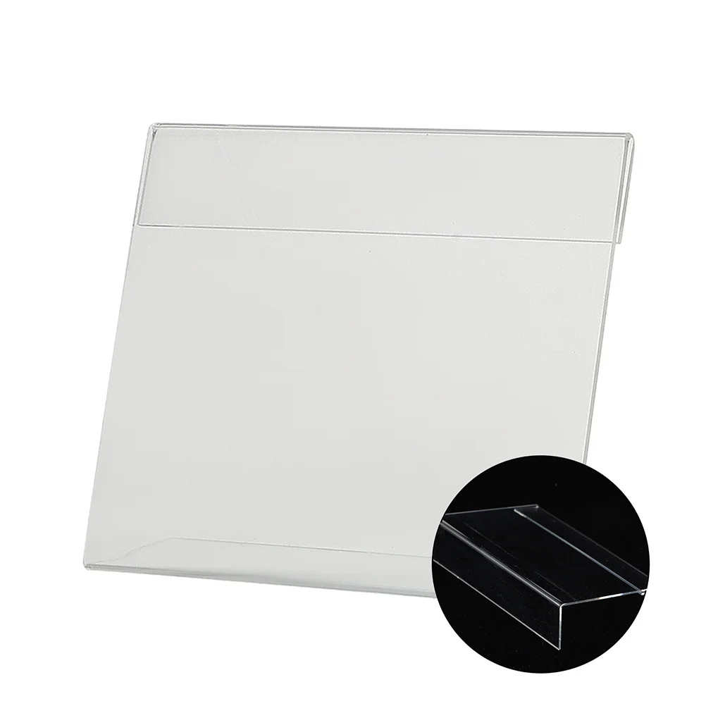 

3Pcs Acrylic Price Ticket Display Stands Practical Table Holders Clear Design for Market Product Price Tag Advertising Display