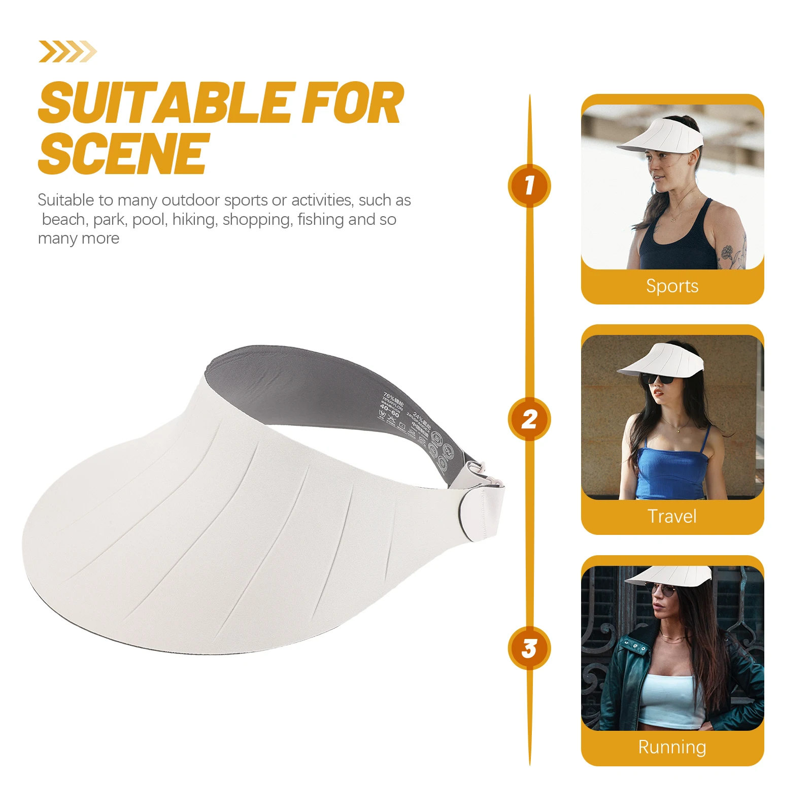 

s Women Sun UV Protection Wide Brim Foldable Beach Hat for Summer Use Hollow Top Design Portable Decorative Hat