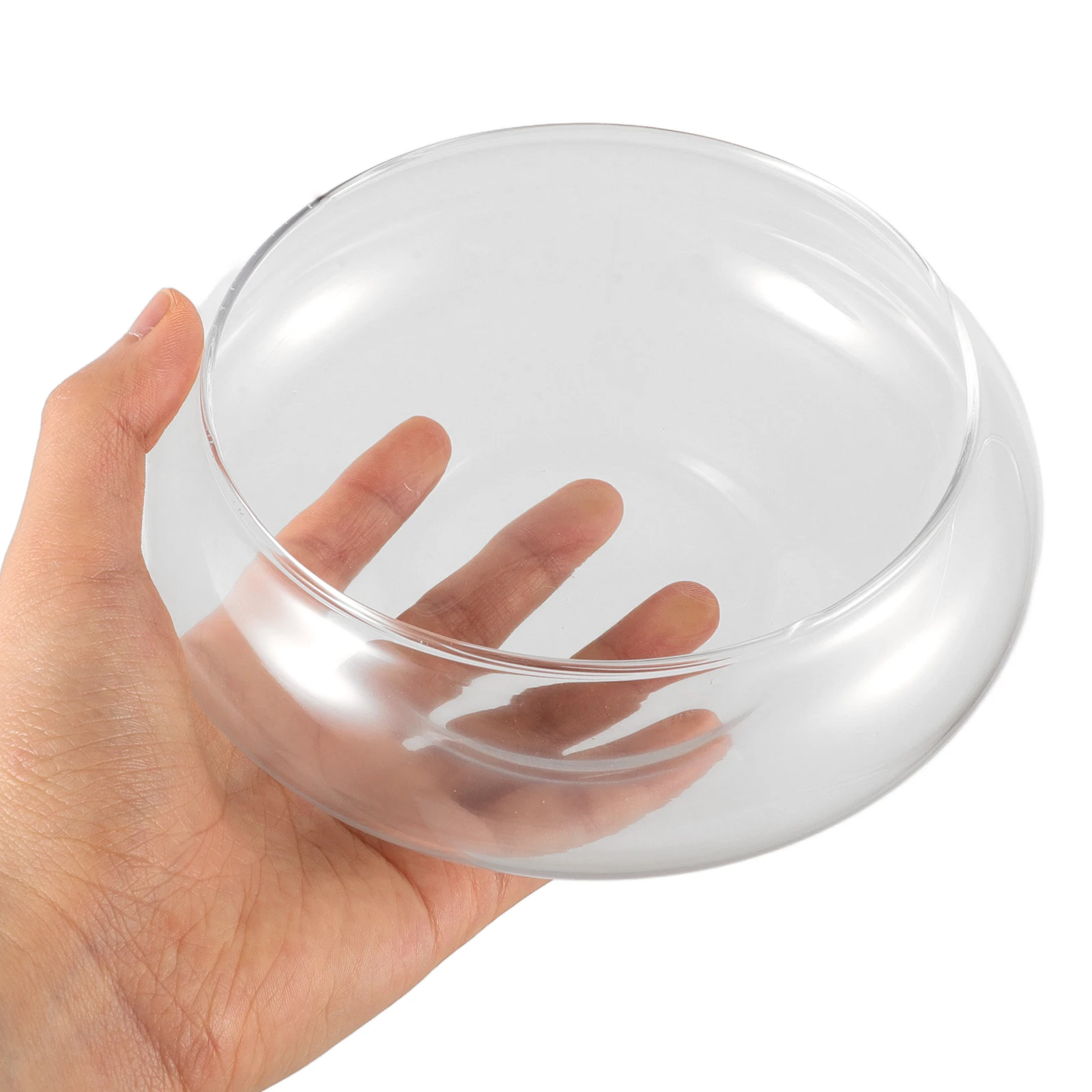 Glass Fish Bowl Clear Small Fish Tank Desktop Aquarium Tank Betta Goldfish Bowl Hydroponic vessel Plant Pot home Office Decors image 5